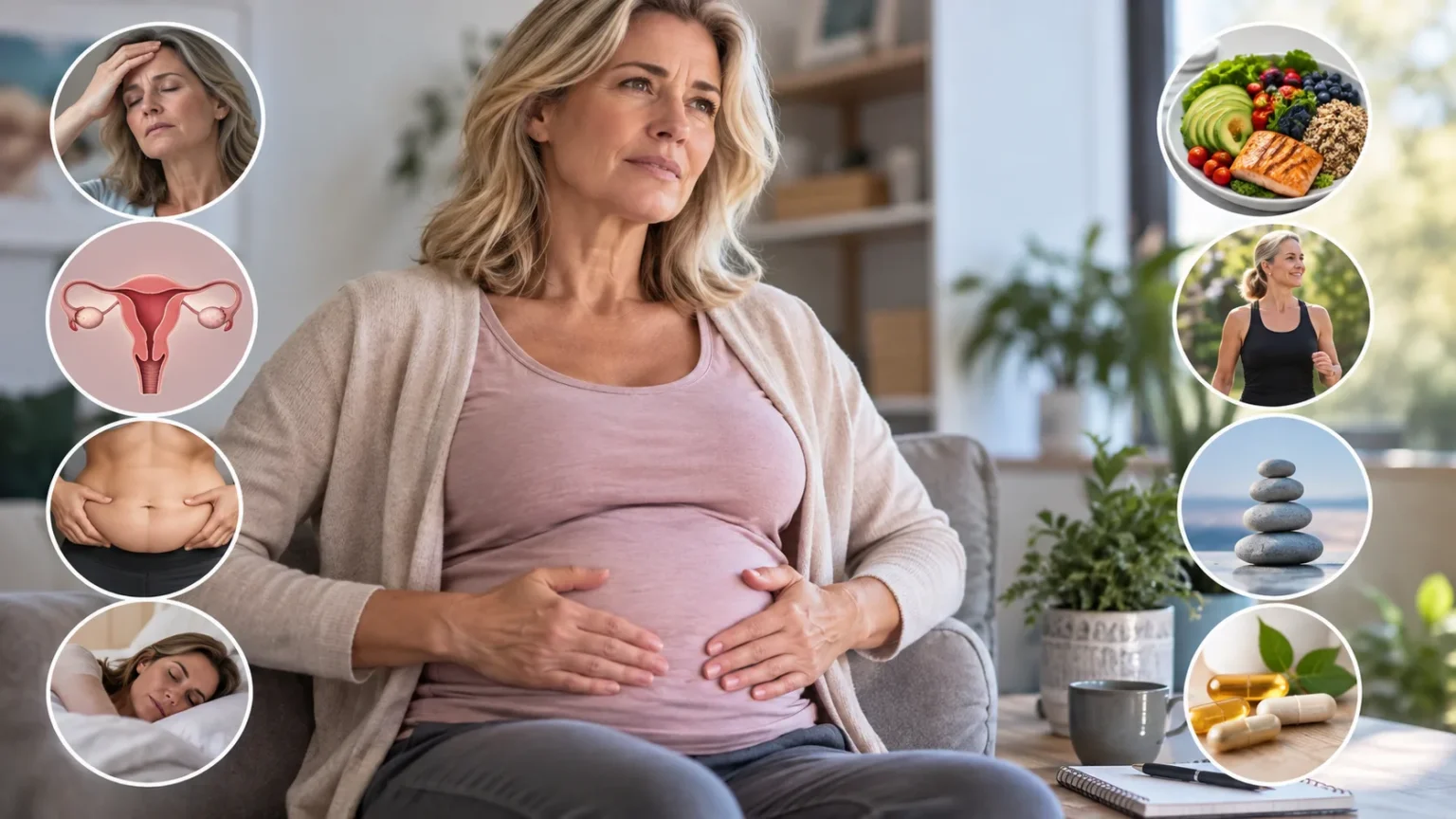 Menopause Belly Symptoms, Causes & Relief